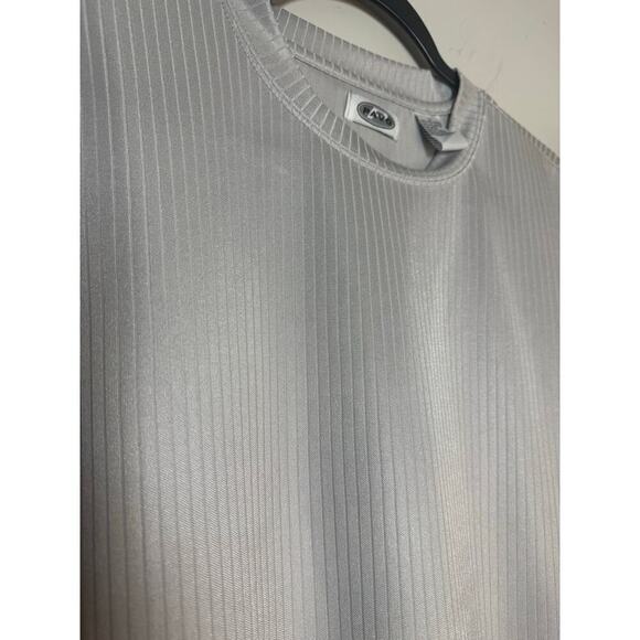 Pavo Men's Size L Crew Neck Grey Short sleeved Shirt Minimalist Casual Athletic - Picture 4 of 7